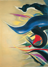 岡本太郎 生成 1961年 油彩、カンヴァス 228.5×162.5 高松市美術館蔵